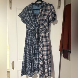Anthropologie plaid pilcro dress